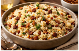 Celebration Rice Pilaf with Toasted Nuts