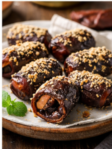 Chocolate-Stuffed Date Dessert Bites