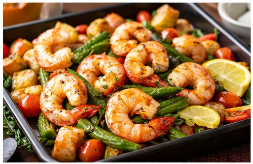 Garlic-Butter-Shrimp-Tray-Bake