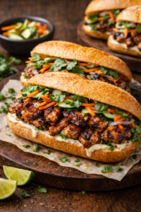 Vietnamese Banh Mi-Inspired Chicken Sandwich
